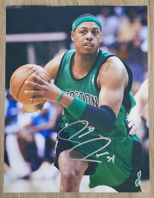 Paul Pierce Signed 8.5x11 Photo Boston Celtics NBA HOF Legend RAD