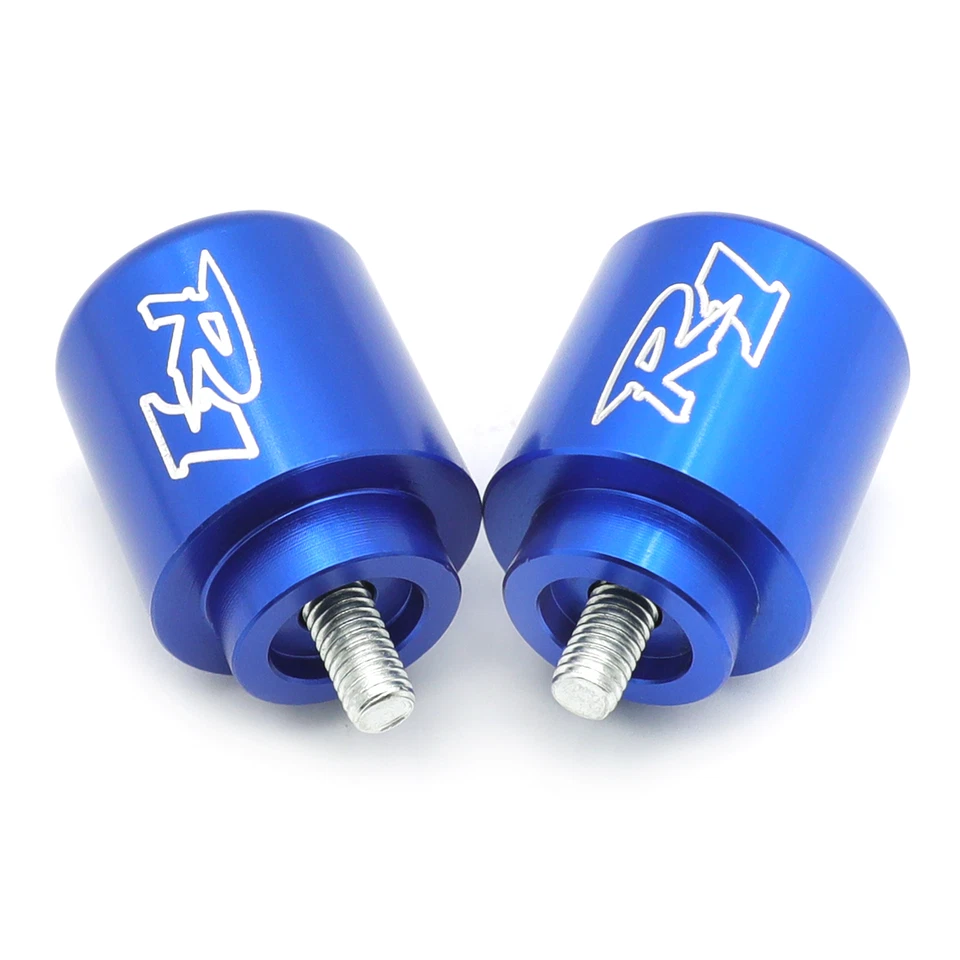 Cubiertas de agarre de peso con extremos de manillar azules para Yamaha YZF-R1 YZF R1 1998-2013 Foto 3 de 4