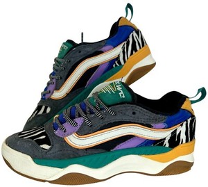 Vans 721356 Mens‎ Size 9.5 Brux WC Ultracush Zebra Tidepool Shoes VN0A4BH4V8L1 VANS BRUX WC Ultracush Zebra Tidepool Suede Skate Shoes  main image 2