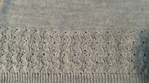 Telluride Clothing Co skirt, gray sweater knit stretchy pull-on skirt - Picture 2 of 8