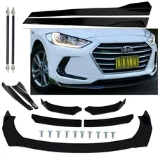 Front Rear Bumper Lip Spoiler Body Kit Splitter Side Skirts For Hyundai G+