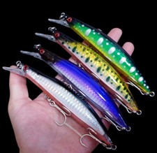 4PCS Big Fishing Lures Crankbait 13cm/23g Minnow Swim Artificial Bait Bass Pike