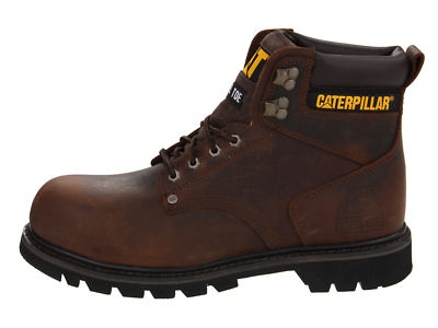 Men Caterpillar Second Shift Soft Toe Work Boot P72593 Dark Brown