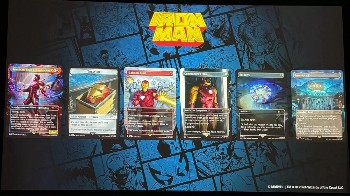 MTG Magic The Gathering Marvel Secret Lair Iron Man Foil MTG Magic The Gathering Marvel Secret Lair Iron Man Foil