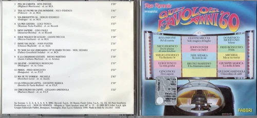 RITA PAVONE NICO FIDENCO NEIL SEDAKA BRUNO MARTINO SERGIO ENDRIGO MICHELE CD Ita