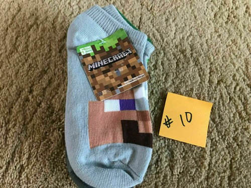 MINECRAFT No Show Socks Youth Assorted Sizes and Styles - Picture 5 of 9