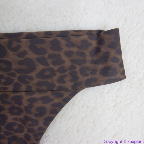 NEW Acacia Mateo bikini bottom leopard animal print brown, M - Picture 13 of 14