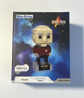 BlueBrixx  Star Trek  Captain Jean-Luc Picard 105447 Brick Buddy NEU & OVP