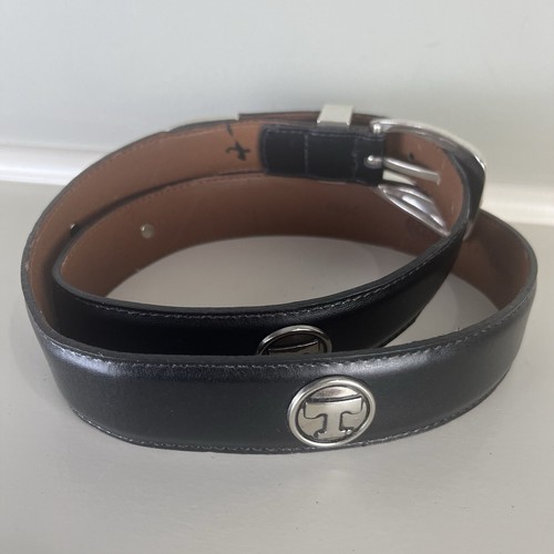 Tennessee Volunteers logo Studded Black Leather Belt 34 College Vintage USA - Picture 4 of 11