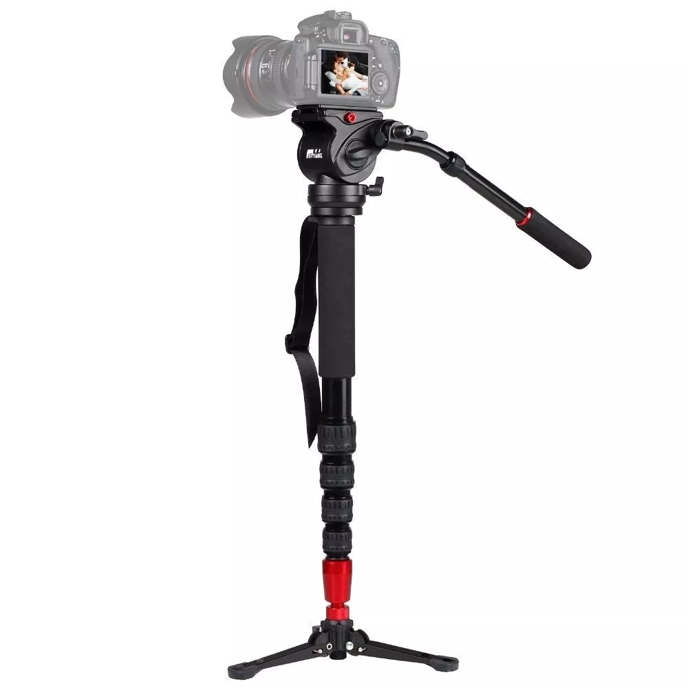 Jie Yang JY0506 Aluminum Monopod with Fluid Drag Head For Video DV