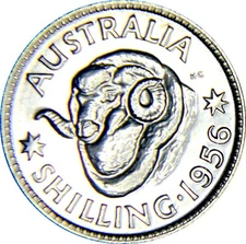 Australia Pre-Decimal Shilling  Proof 1956 FDC (2)