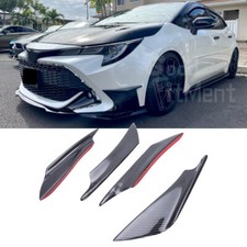 For Toyota Corolla Hatchback Car Bumper Fin Canard Splitter Diffuser Spoiler Lip