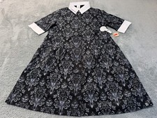 NEW Disney The Haunted Mansion Dress Womens Medium Black Glow In The Dark Parks