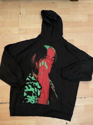 BILLIE EILISH X H&M black Green Red Hoodie Size M Women