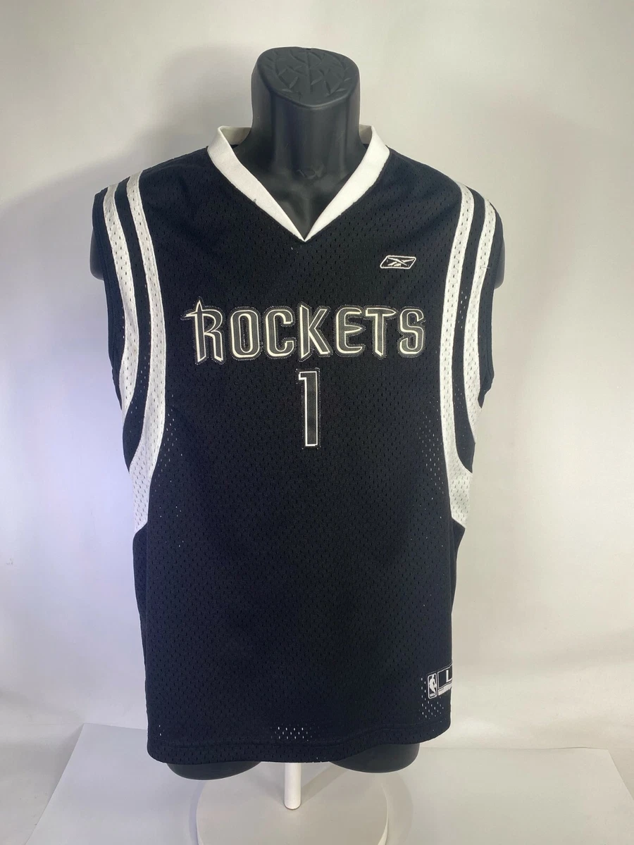 Tracy McGrady Houston Rockets Reebok Black Jersey Youth Large NBA Basketball