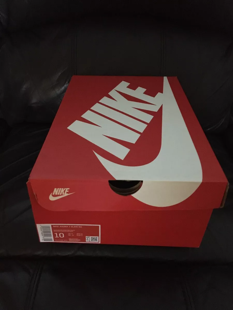 precoz madera Cordero Caja de zapatos Nike solo vacía talla 10 Asuna 2 Slide NA | eBay