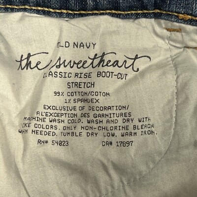 ime Old Navy The Sweetheart Womens 12R Jeans Bootcut Stretch Denim