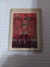 Michel Jordan MVP silver Script mj exclusives #180 Upper Deck basketball card