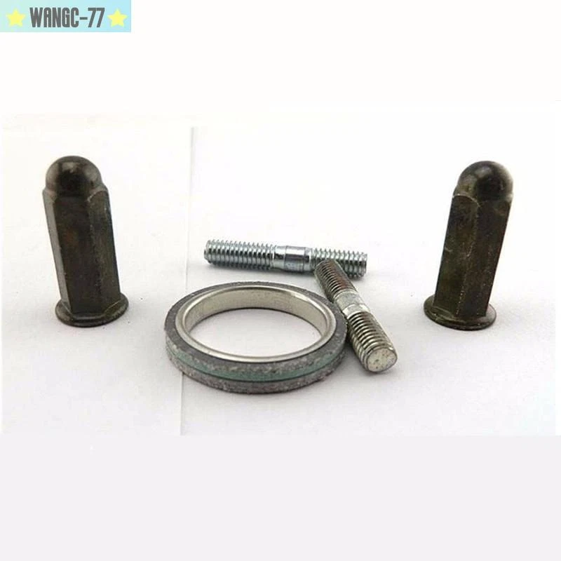 For GY6 50cc 125cc 150cc QMB139 Moto Exhaust System Studs Nuts Gasket Set - Image 2 of 4