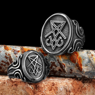 Sculpt Rings™ Lucifer Devil Satan Men Stainless Steel Punk Ring