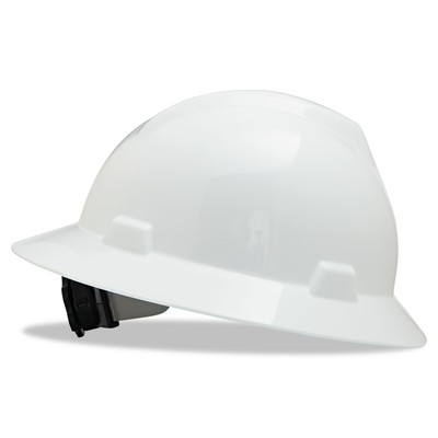 Msa V Gard Hard Hats Fas Trac Ratchet Suspension Size 6 1 2 8