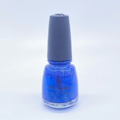 China Glaze Nagellack Mit Härter – 'Blue Bells Ring', Irisierend, 14 Ml