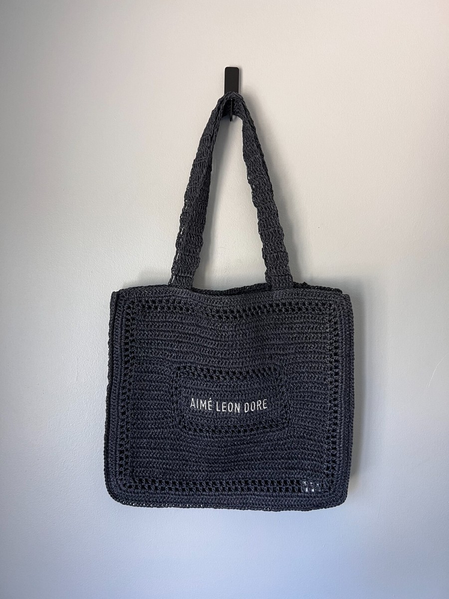 Aime Leon Dore Crochet Tote Bag - Navy - NEW | eBay Aime Leon Dore Crochet Tote Bag - Navy - NEW | eBay