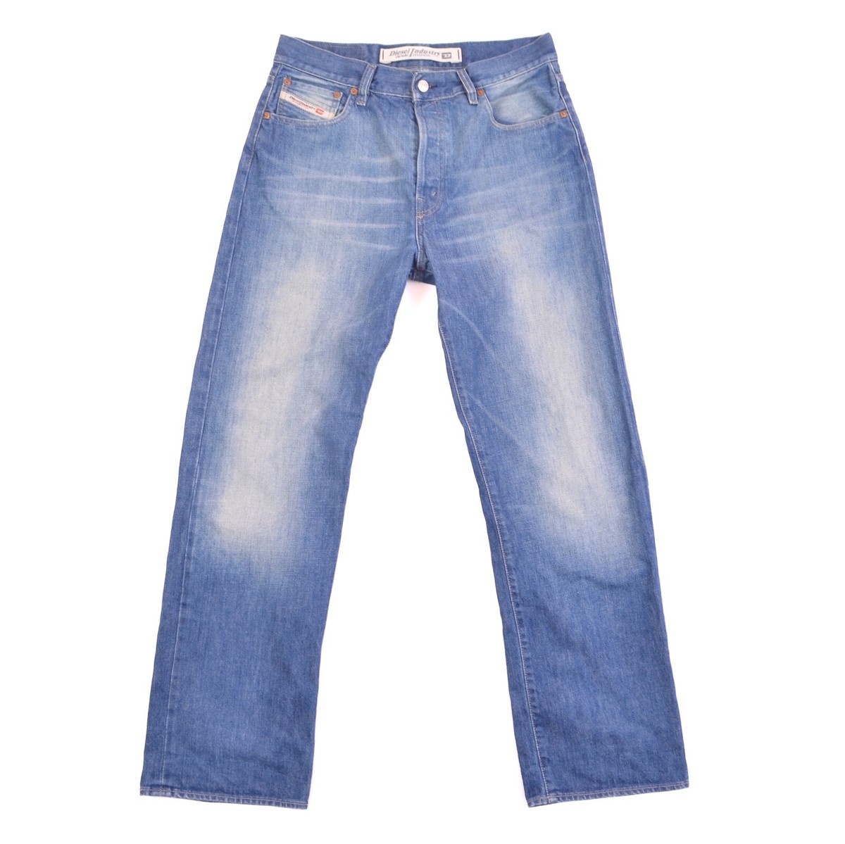 【DIESEL】LARKEE 73N 2010年製 W33→実寸36相当 L32 Diesel Kratt Straight Made in Italy Blue Denim Jeans Mens sz W33