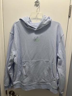 NWOT  G/Fore G4 Worldwide Terry Golf Hoodie Pullover Sweatshirt Sky Blue Size M