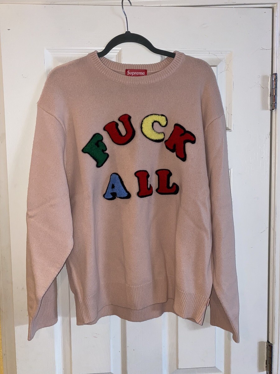 supreme jamie reid f@#% all sweater | eBay