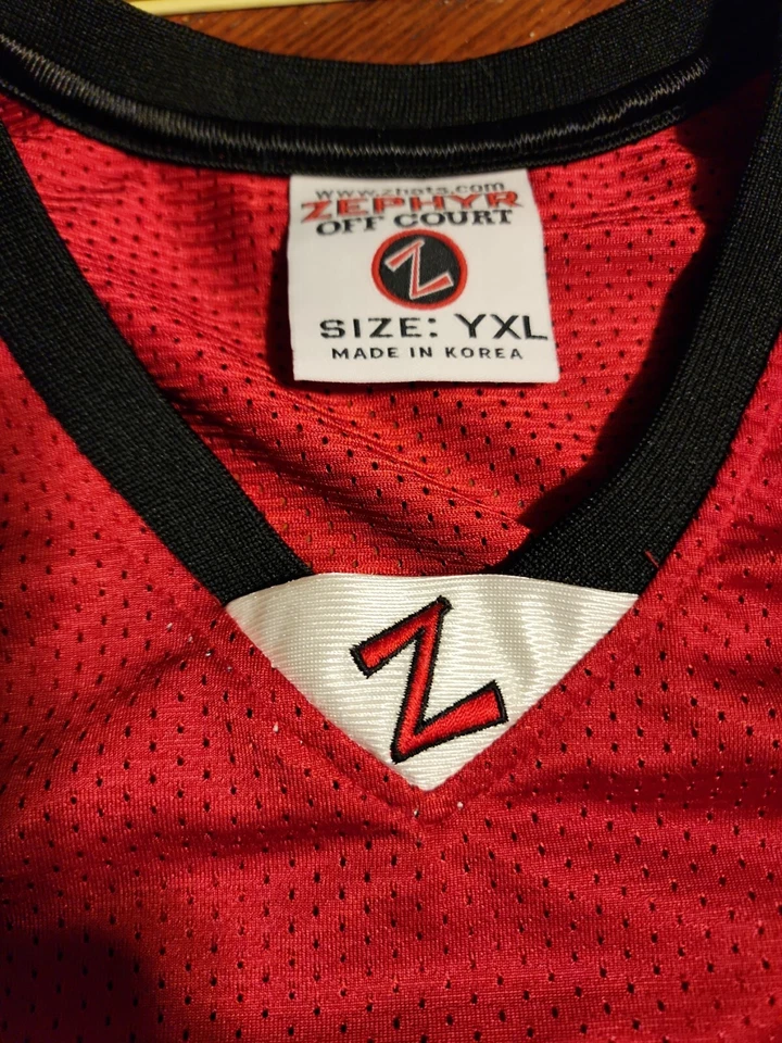 Camiseta deportiva de baloncesto Zephyr Off Court Nebraska Cornhuskers de colección talla YXL RARA Foto 2 de 4