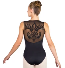 Ballet Rosa Crystale Leotard Black Adult Size XL