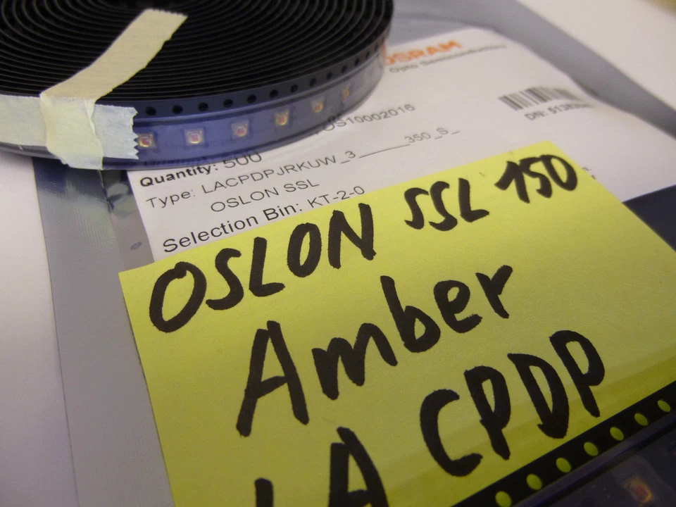 Lot of 10 pieces OSRAM OSLON® SSL150 COLOR LED AMBER 1W HIGH POWER 3030 LA CPDP - Image 4 of 4