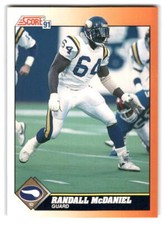Randall McDaniel 1991 Score #375 Minnesota Vikings FOOTBALL