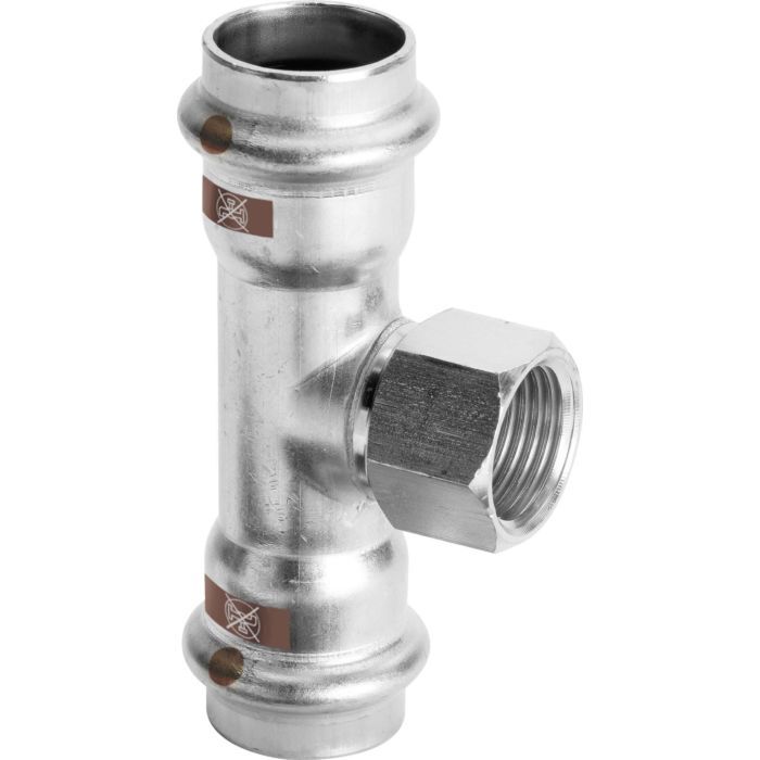 Viega Temponox T-Stück 810870 18 x Rp 1/2 x 18 мм, Сталь, новый стандарт,