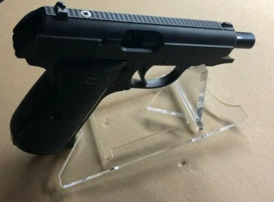 Clear acrylic gun display stand for collector or retail
