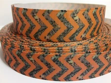 Grosgrain Ribbon Orange Chevron Camo Leaves Country Rocks Outdoor Life Free 7/8"