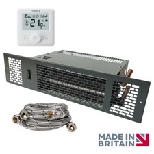 Thermix Wireless Plinth Heater-Silver/black/brushed stainless steel grille 2.1kW