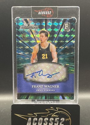 2021-22 Wild Card Alumination - Autographs Franz Wagner Holo-Lux Blue Mosaic /50
