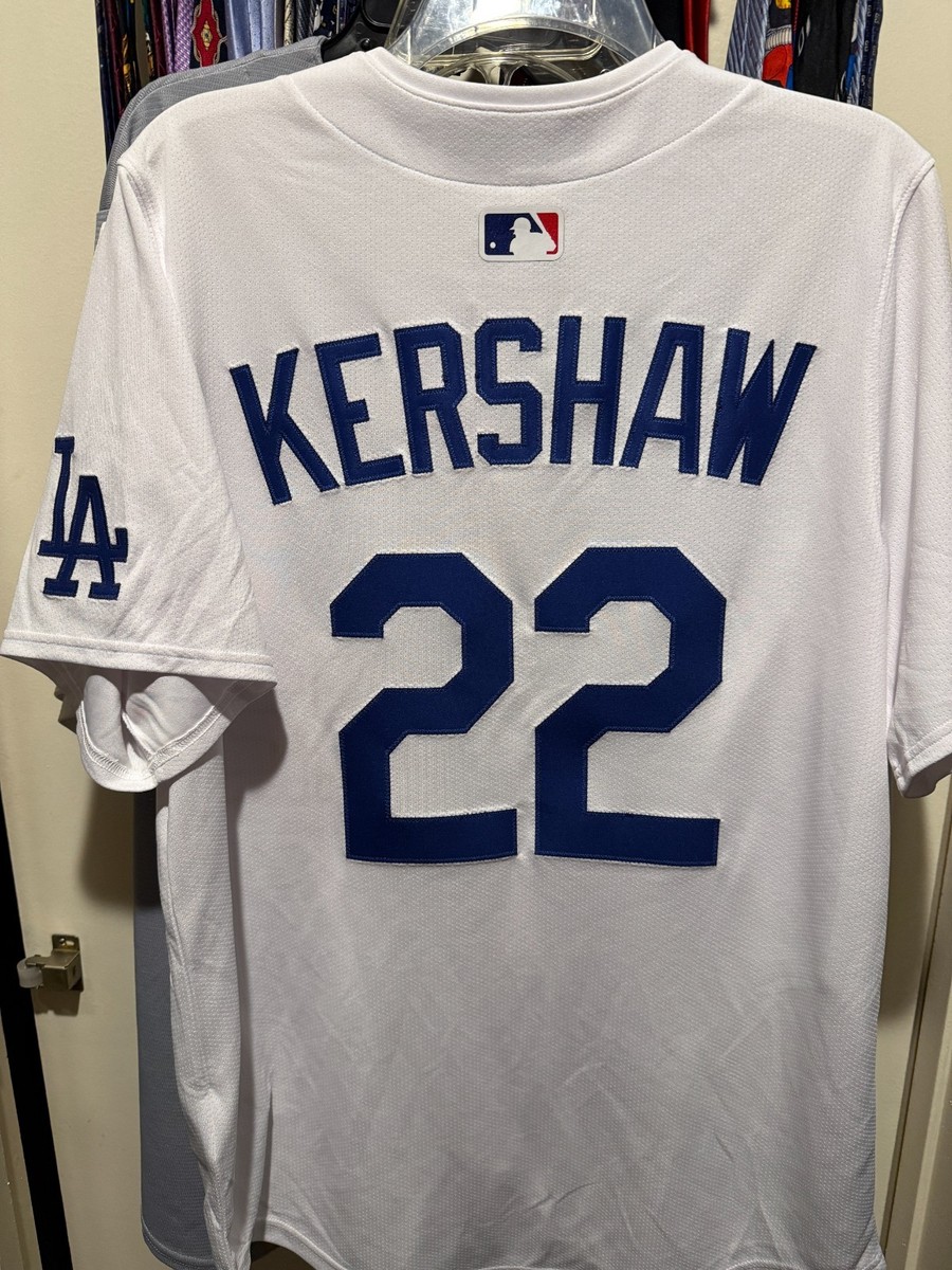 Official Nike Limited Dodgers Clayton Kershaw Home Jersey Stitched