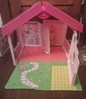 Vintage 1992 Fold 'N Fun Barbie House With Accessories