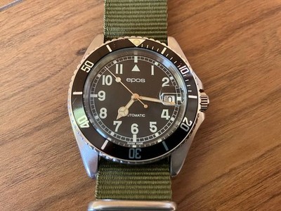Epos 3241 Automatic Watch 40mm Used with Scratches From Japan