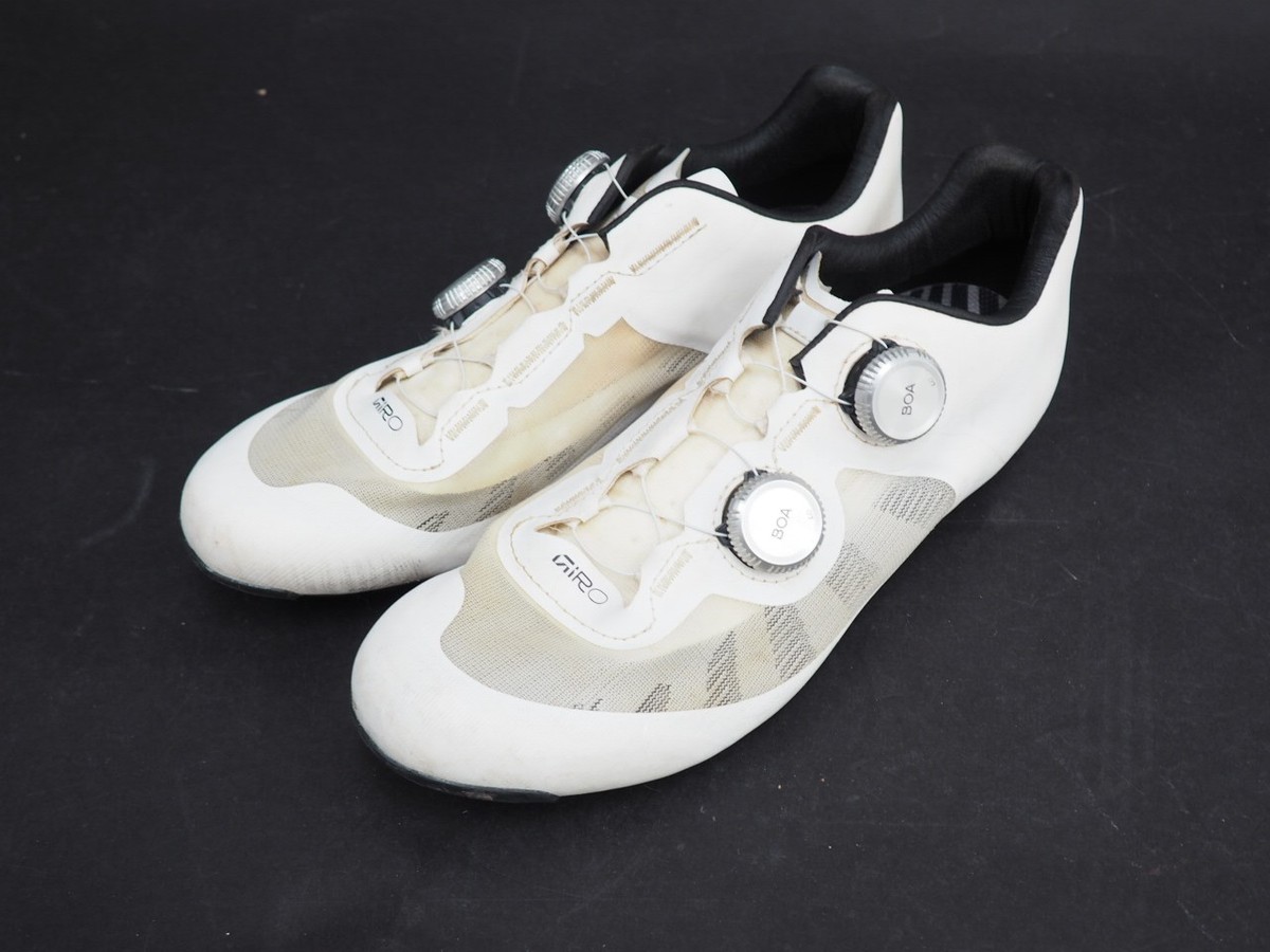 Giro Empire SLX II White EU 42.5 US 9.5 Carbon BOA 3-Bolt Road 