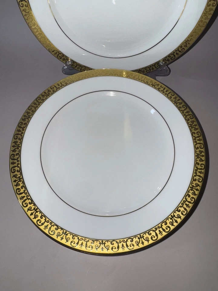 6pc Set 1991 Royal Gallery GOLD BUFFET Salad Plates 8.5" - Image 2 of 4
