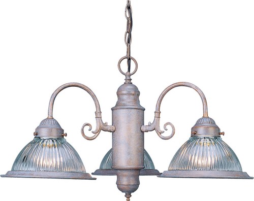 Volume Lighting V4713 Prairie Rock Roth 3-Light 23"W Chandelier