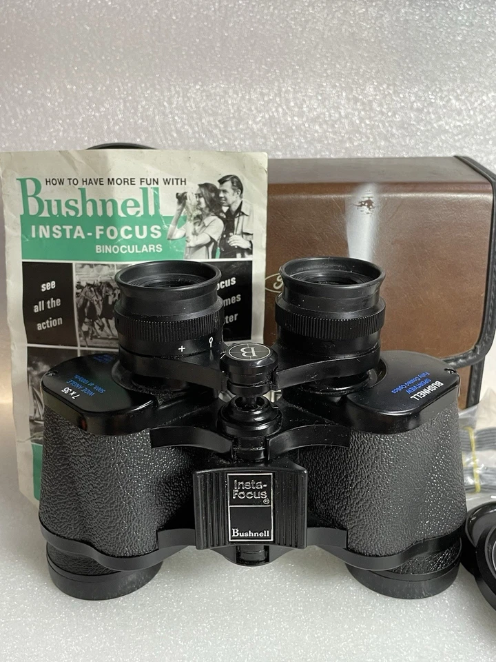 Vintage Bushnell Banner 7X35 Insta Focus Binoculars Japan 578 / 1000 W/ Case PWK - Image 4 of 4