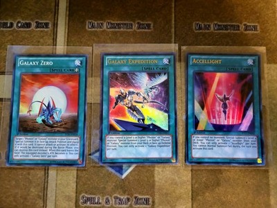 YUGIOH GALAXY EXPEDITION ULTRA + GALAXY ZERO SUPER + ACCELLIGHT ZTIN ULTRA 1ST 
