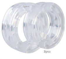 2pcs Type-a Car Spring Shock Absorber Buffer Rubber Power Cushion Vehicle White 2pcs Type-a Car Spring Shock Absorber Buffer Rubber Power Cushion Vehicle White