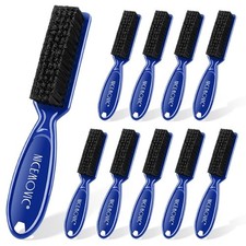 NICEMOVIC 10 Pcs Barber Clipper Cleaning Brush, Black Blue-10PCS, Black Blue