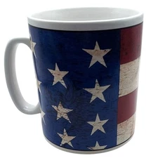 Warren Kimble Colonial American Flag Patriotic Stars & Stripes Jumbo 28 oz Mug